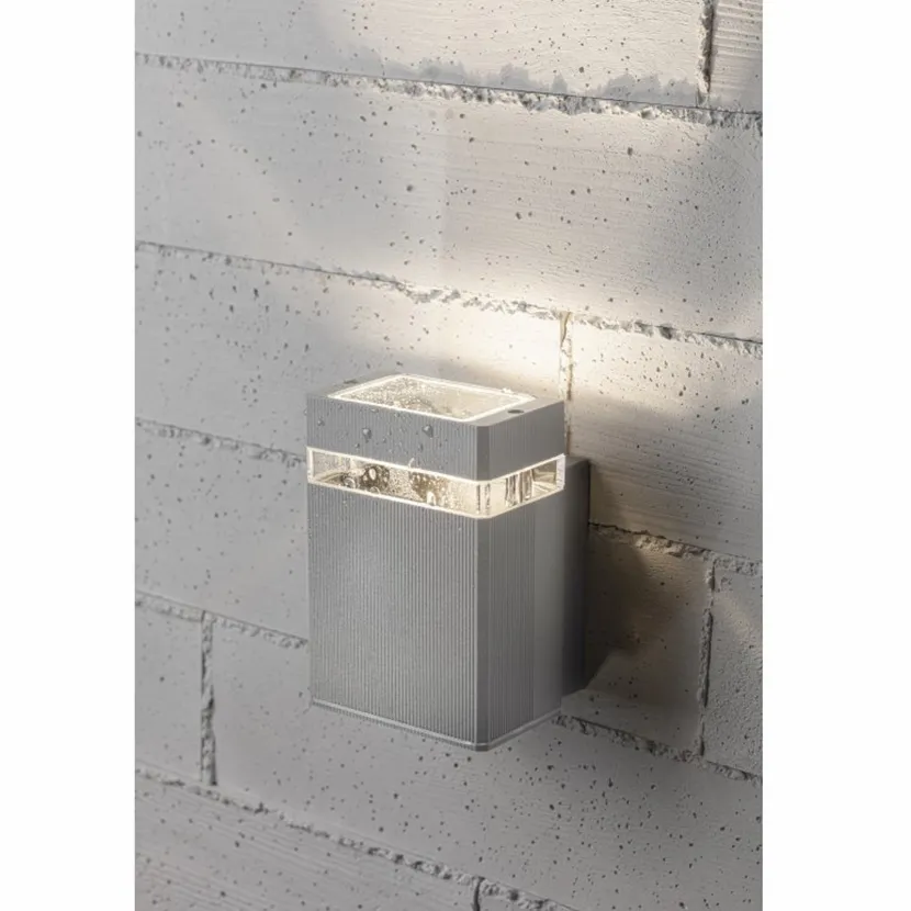 Slika proizvoda: LED ARM ZIDNA NESSA 1*GU10 IP54 SIVA GTV LED LD-NESSAGU10J-80